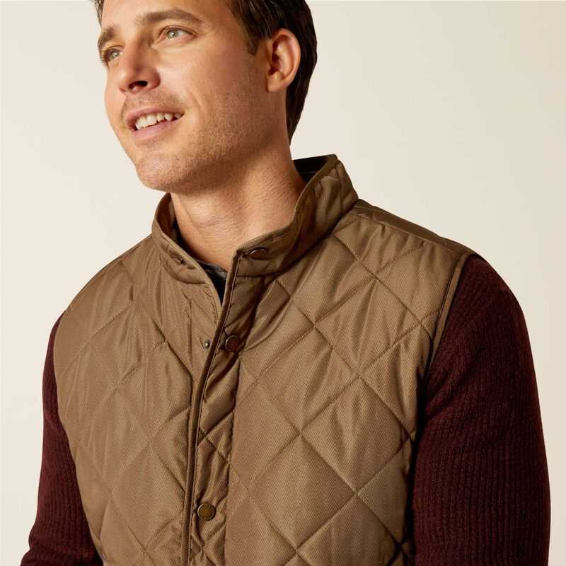 Ariat Woodside Vest Brown | 735NSEZOQ