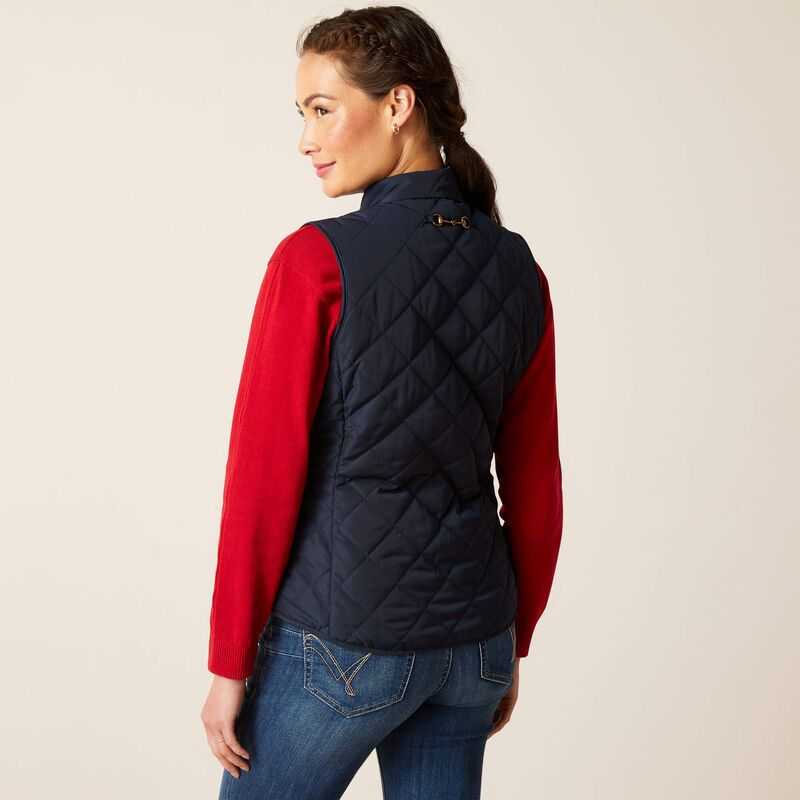 Ariat Woodside Vest Navy | 589GUEVRD