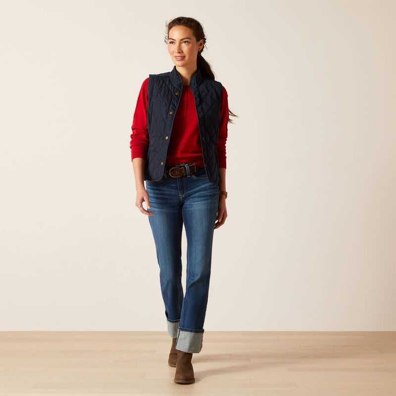 Ariat Woodside Vest Navy | 589GUEVRD