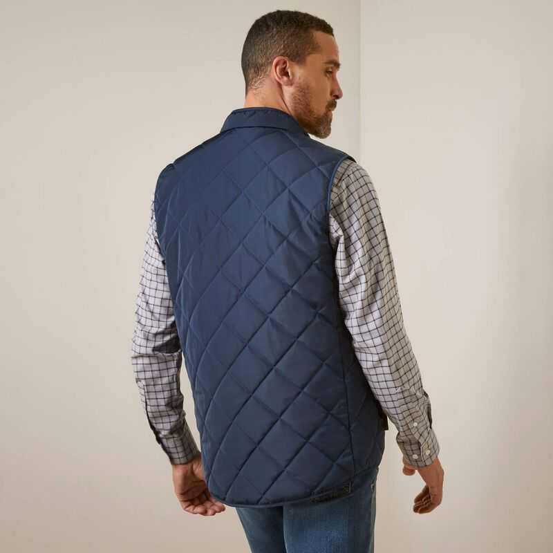 Ariat Woodside Vest Navy | 618NWBRDC