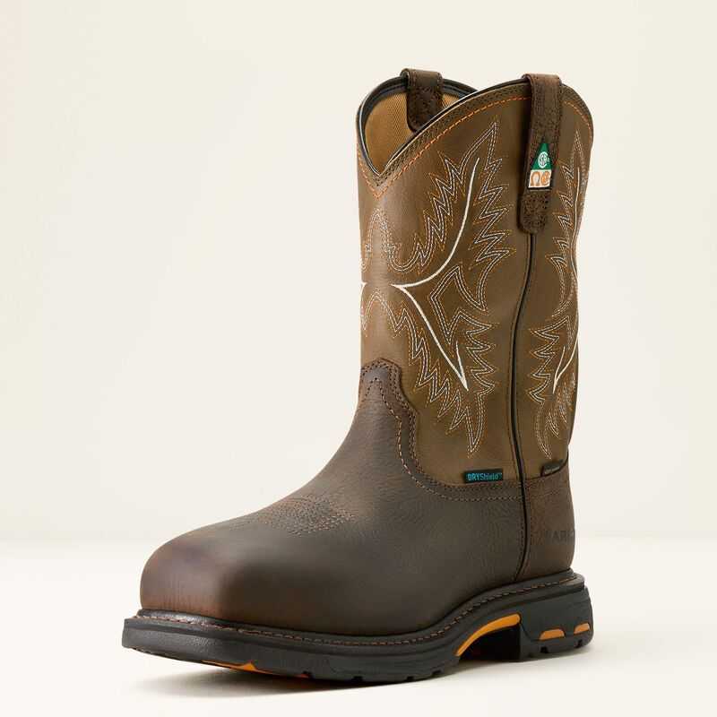 Ariat WorkHog CSA Waterproof Insulated Composite Toe Work Boot Brown | 219NUYJSA