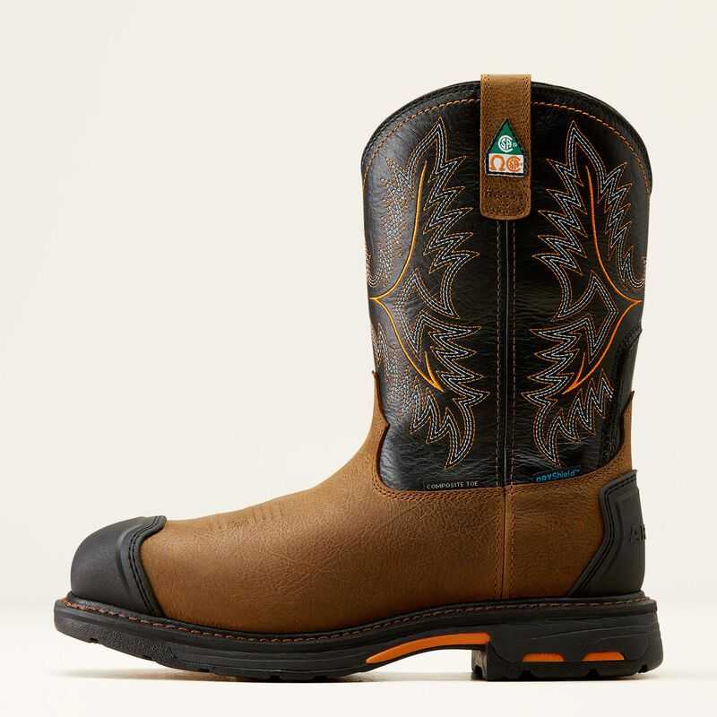 Ariat WorkHog CSA XTR Waterproof Composite Toe Work Boot Brown / Black | 162ETVBSX