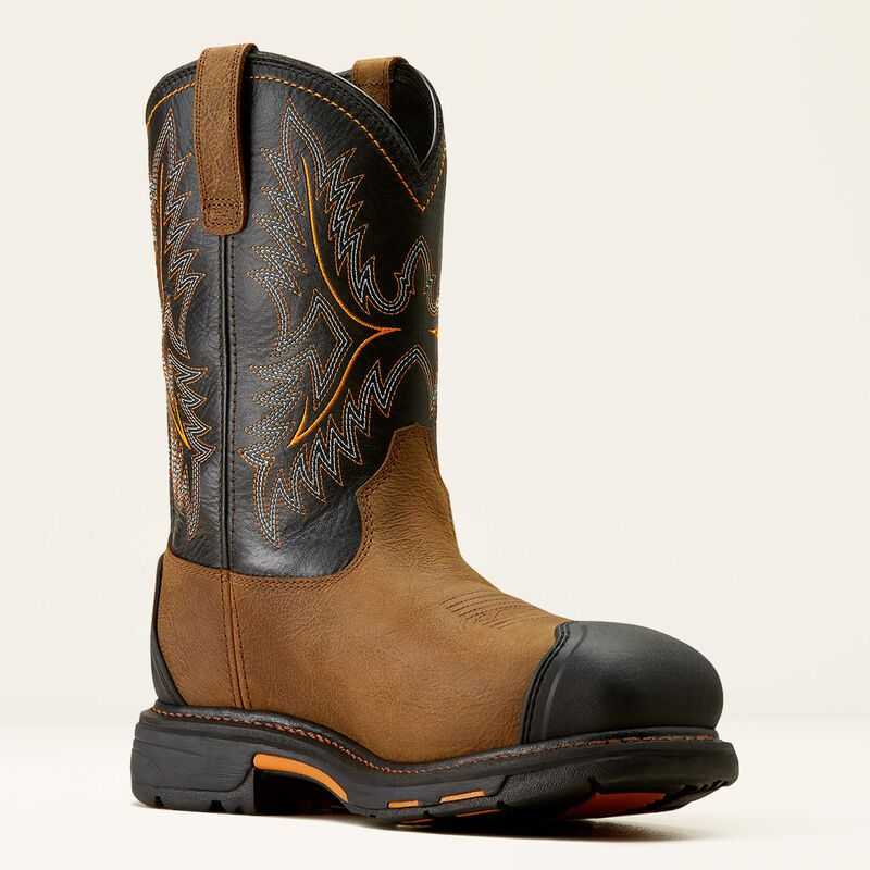 Ariat WorkHog CSA XTR Waterproof Composite Toe Work Boot Brown / Black | 162ETVBSX