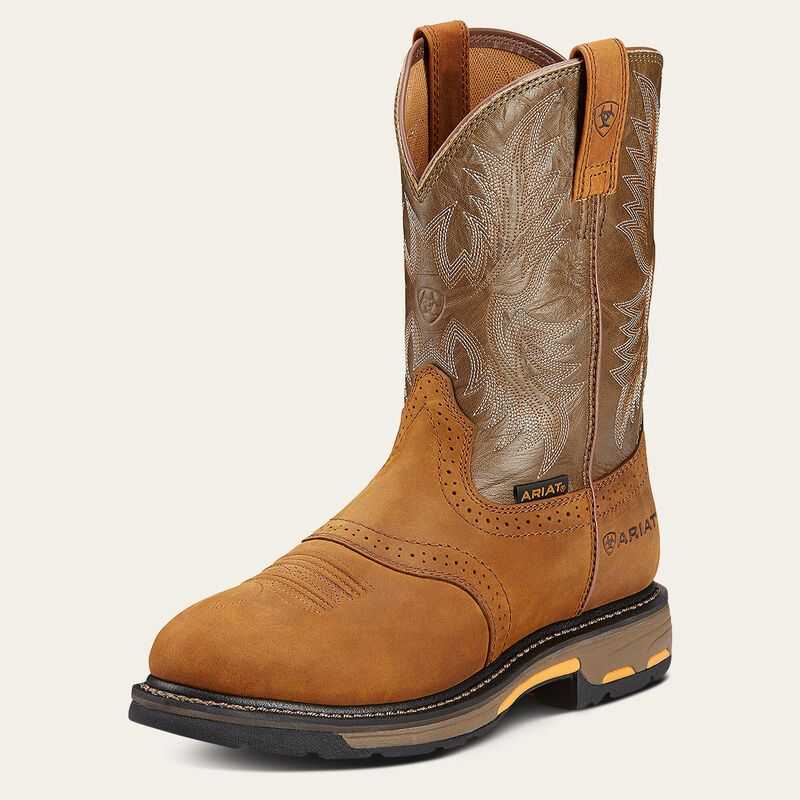 Ariat WorkHog Pull-on Work Boot Aged Bark | 761ZHVSCJ