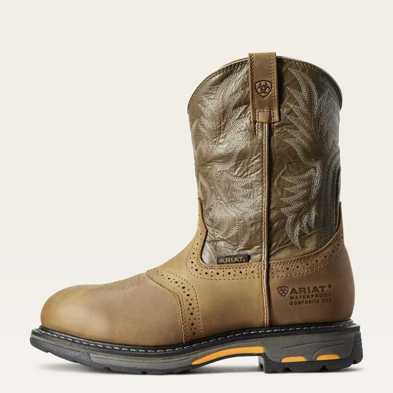 Ariat WorkHog Waterproof Composite Toe Work Boot Aged Bark | 946XLBSHC