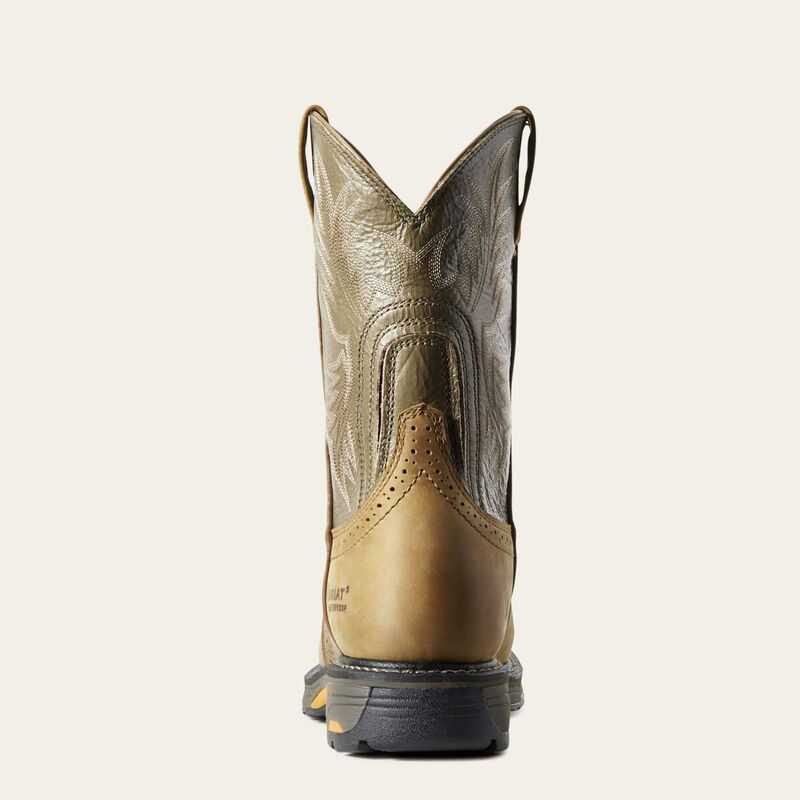 Ariat WorkHog Waterproof Work Boot Aged Bark | 143VYUPFQ