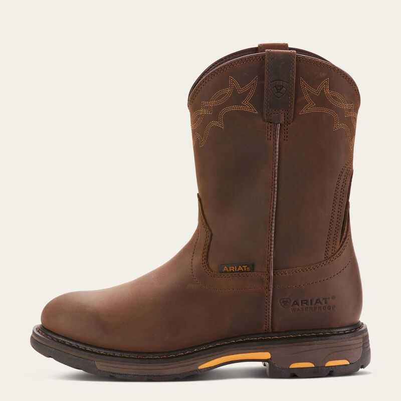 Ariat WorkHog Waterproof Work Boot Brown | 521YBGHWN