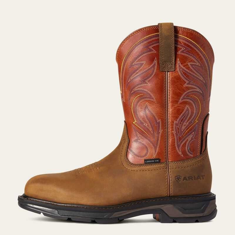 Ariat WorkHog XT Cottonwood Carbon Toe Work Boot Dark Earth | 650ZFGNDA