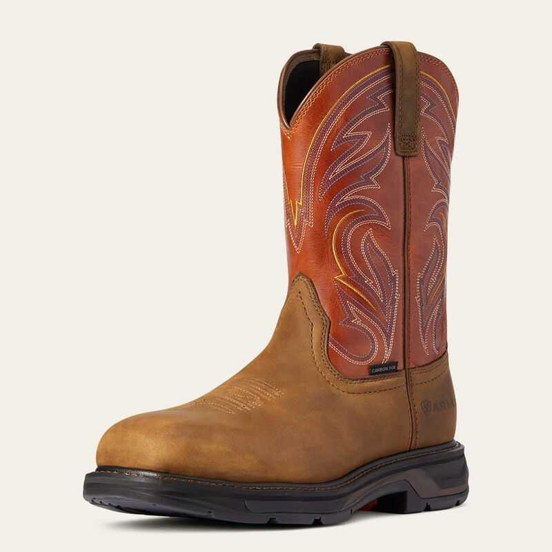 Ariat WorkHog XT Cottonwood Carbon Toe Work Boot Dark Earth | 650ZFGNDA