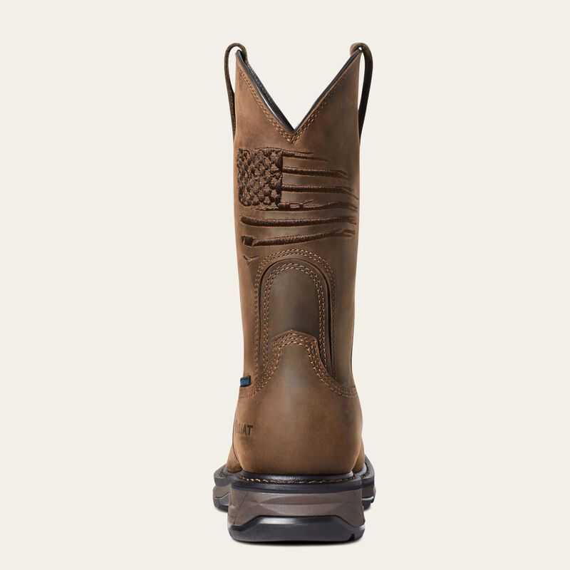 Ariat WorkHog XT Patriot Waterproof Carbon Toe Work Boot Brown | 019PJCUAE