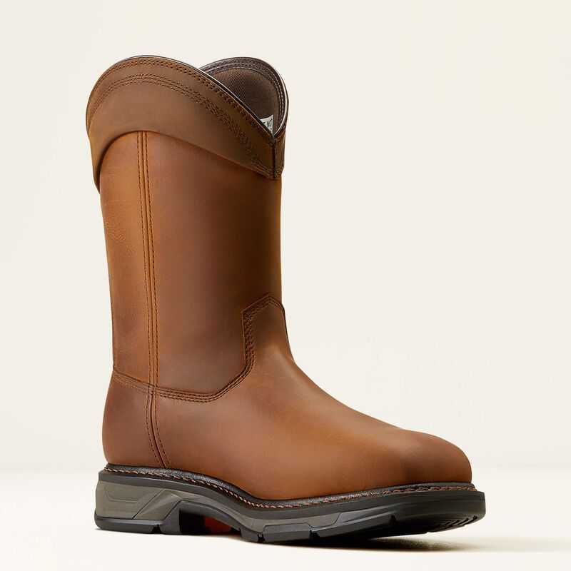 Ariat WorkHog XT Wellington Waterproof Carbon Toe Work Boot Brown | 279BNQPTE