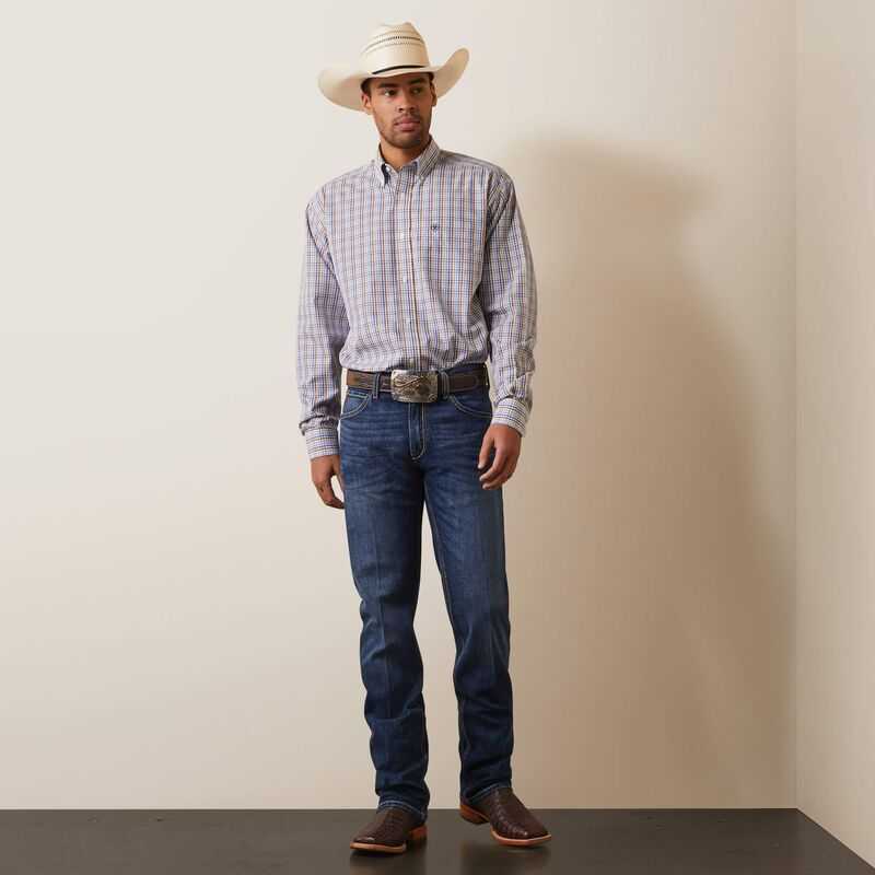 Ariat Wrinkle Free Arther Classic Fit Shirt White | 657DZYIFS