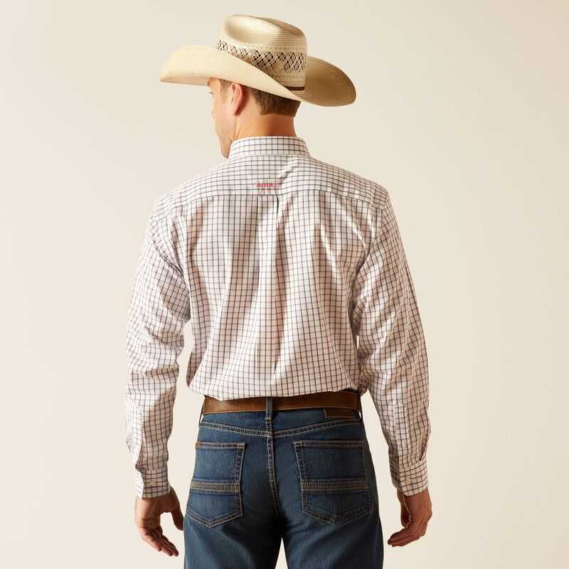 Ariat Wrinkle Free Briggs Classic Fit Shirt White | 245SWYERO