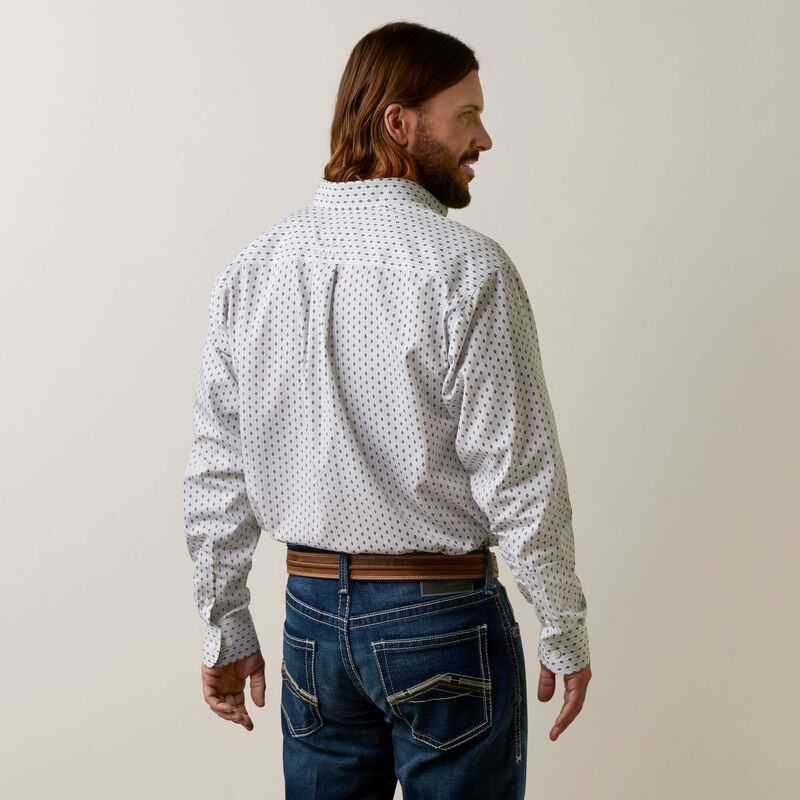 Ariat Wrinkle Free Coleman Classic Fit Shirt Grey | 872BRFHAT