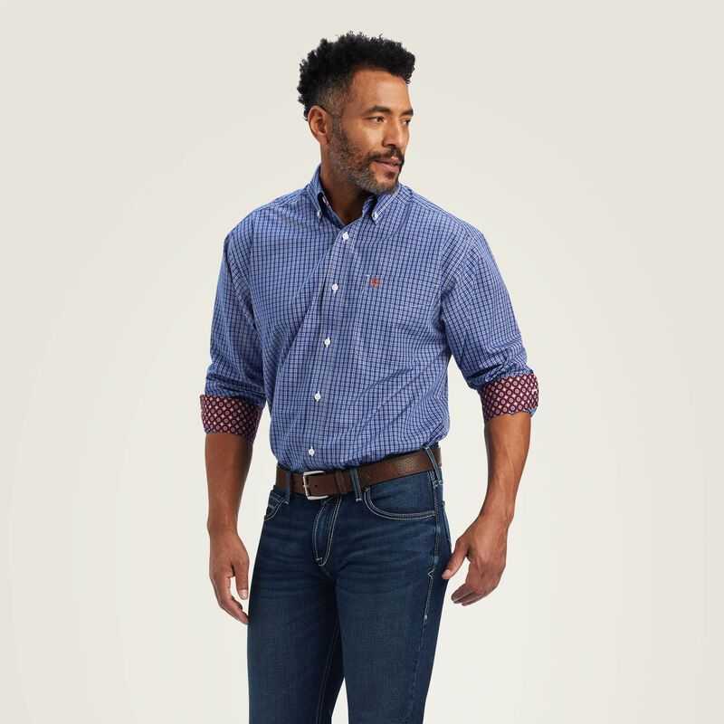 Ariat Wrinkle Free Dash Classic Fit Shirt Limoges | 708OSLJRP