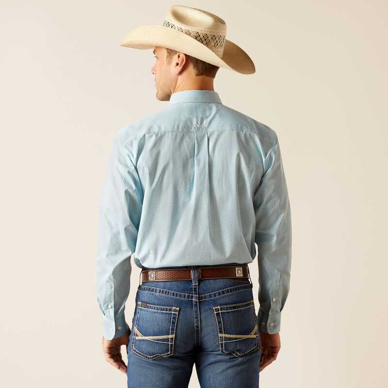 Ariat Wrinkle Free Ian Classic Fit Shirt Blue | 514VWHDNF