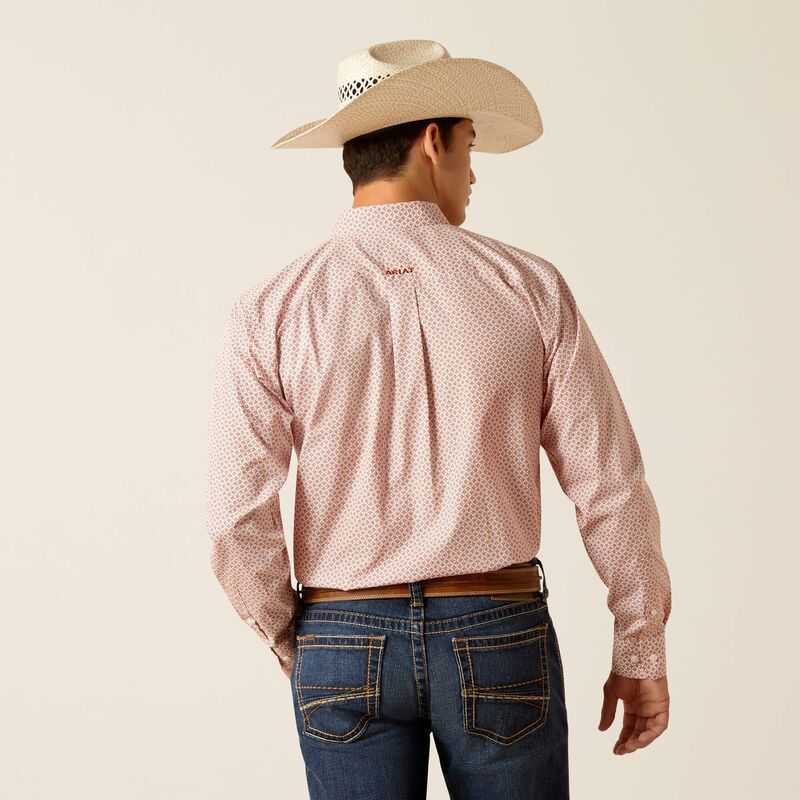 Ariat Wrinkle Free Izaiah Fitted Shirt Red | 397VQDTJE