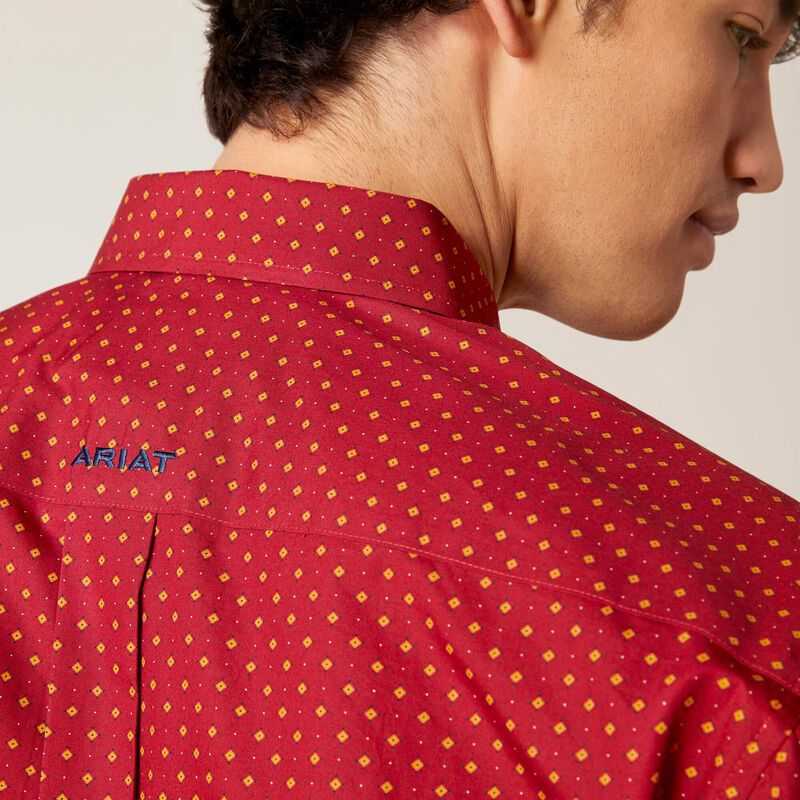 Ariat Wrinkle Free Kaisen Classic Fit Shirt Red | 952DFSVAY