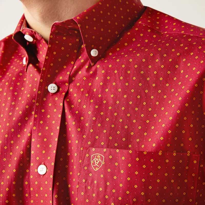 Ariat Wrinkle Free Kaisen Classic Fit Shirt Red | 952DFSVAY