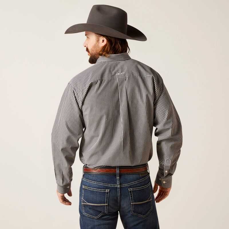 Ariat Wrinkle Free Ved Classic Fit Shirt White | 987YRQUZJ