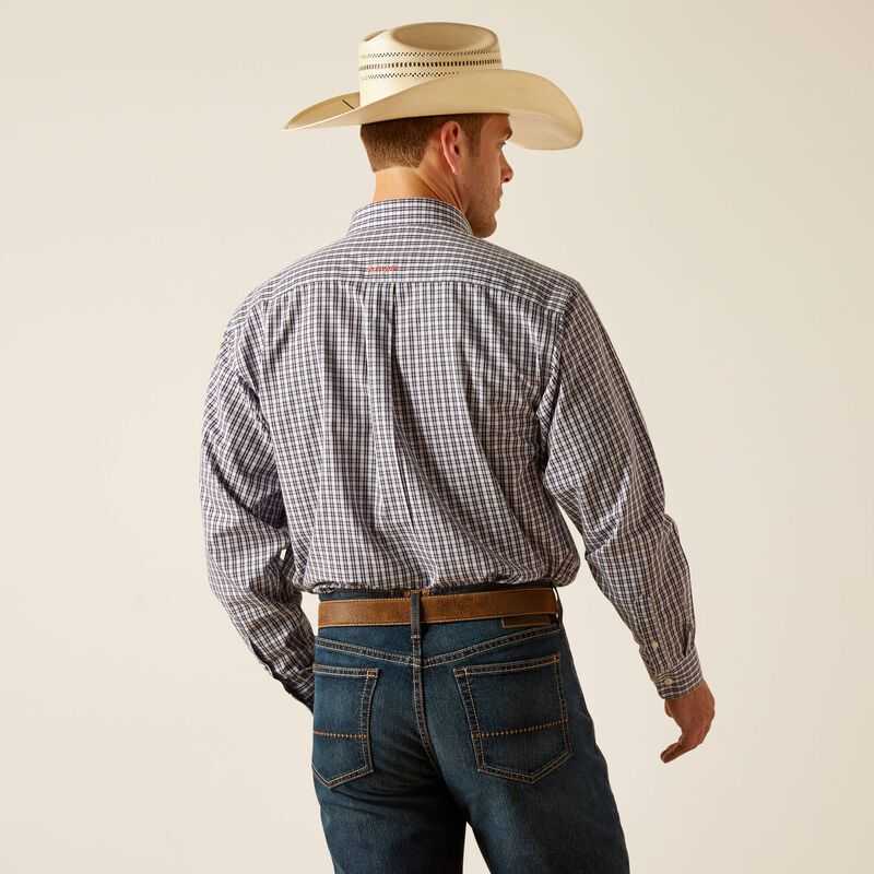 Ariat Wrinkle Free Walker Classic Fit Shirt Skyway | 405YQMKDN