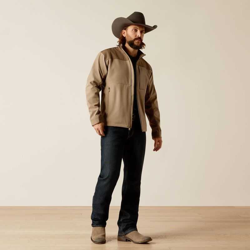 Ariat Wyatt Softshell Jacket Brown | 547IJMBAV