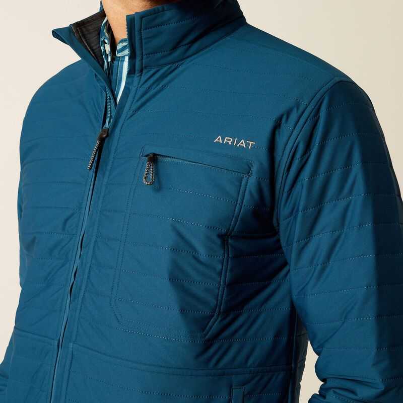 Ariat Wylie Full Zip Jacket Turquoise | 583YIBZOG